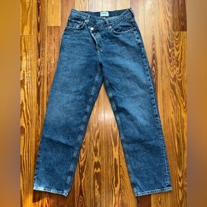 AGOLDE Criss Cross Straight Leg Jeans